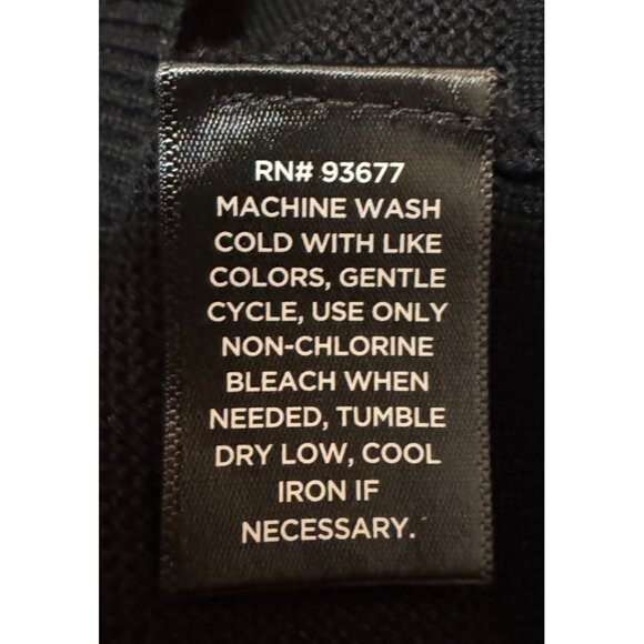 Shaquille O’Neal XLG Black Sweater Mens XL Tall Crewneck Long Sleeve Knit NWOT - Picture 6 of 6